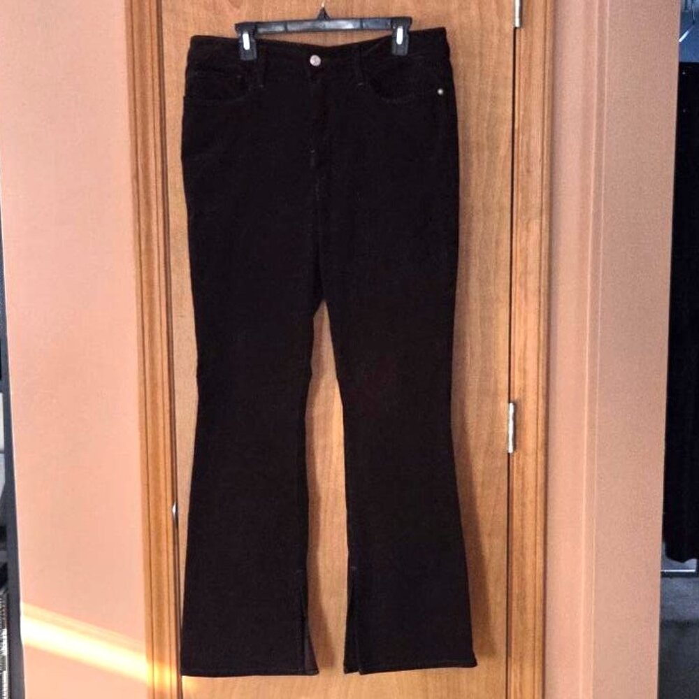 Frame Espresso Brown Le Mini Boot Slit Leg Corduroy Jean